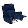 In House Velvet Rocking Recliner Chair - Dark Blue - NZ120