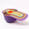 Lavish 6-Piece Plastic Measuring Spoon And Cup Set, Multicolor, Set Of 3
