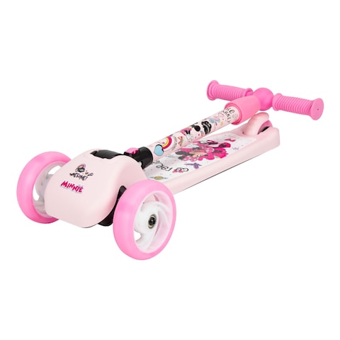 Spartan Disney Minnie Mouse 3-Wheel Light Up Scooter Pink