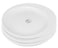Shallow Bone China Tiffany Plate, White, 14cm, JX113-A001-01, 3 Pcs Set