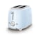 Smeg 50's Style Toaster TSF01PBUK, 950 W, Pastel Blue, 6 Toasting Levels