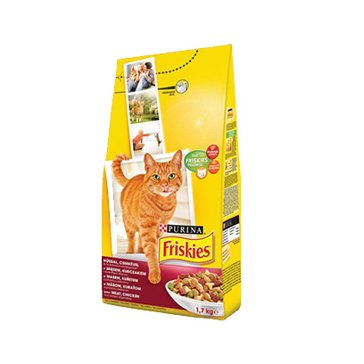 Purina Friskies Beef With Chicken And Vegetables Pouch 1.7KG