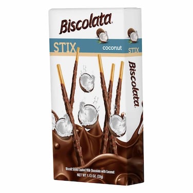 Biscolata Coconut Stix Biscuits 32g