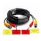 Tomvision - 30m Black BNC Security Camera Video Cable for All HD CCTV DVR Surveillance System High Quality RG59 plug DC power to BNC video camera extension cable