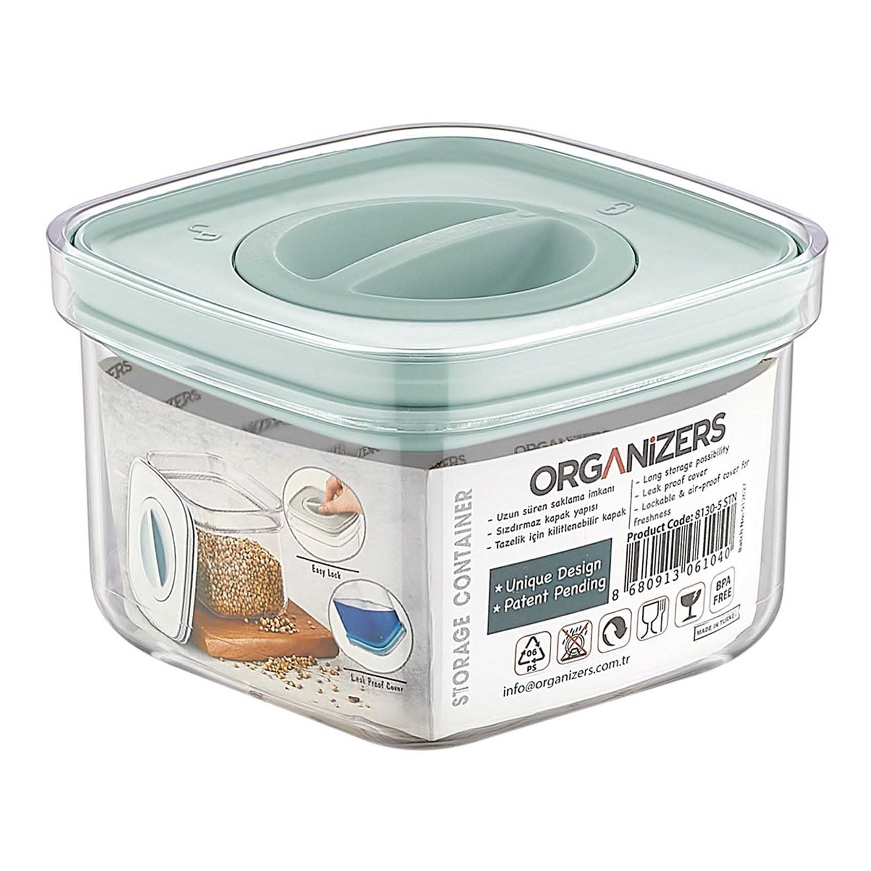 Leak-Proof Storage Container Clear/Grey 500ml