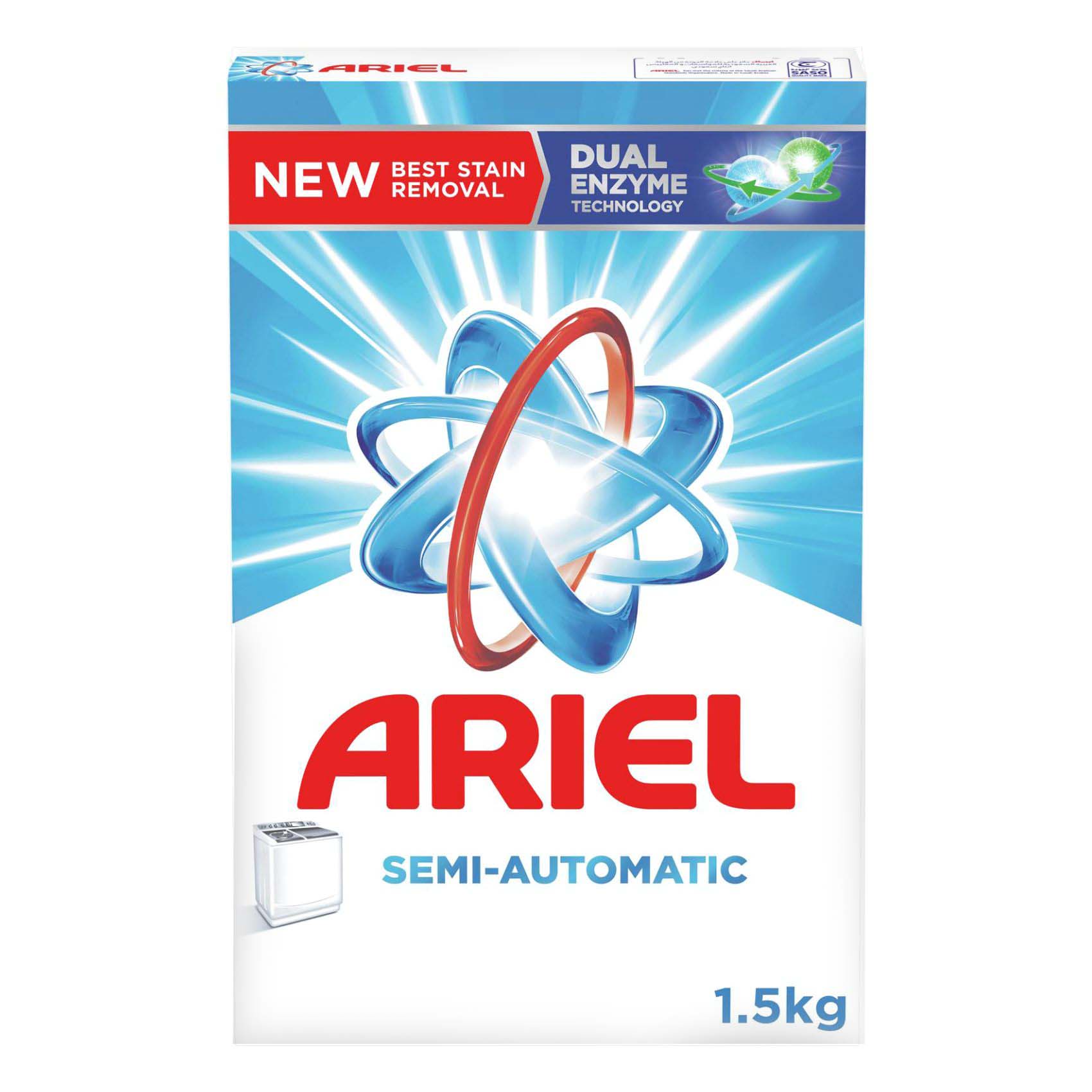 Ariel Powder Laundry Detergent Original Scent 1.5kg