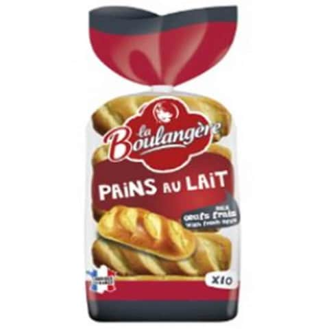 La Boulangere Milk Buns 10 Pieces 350 Gram