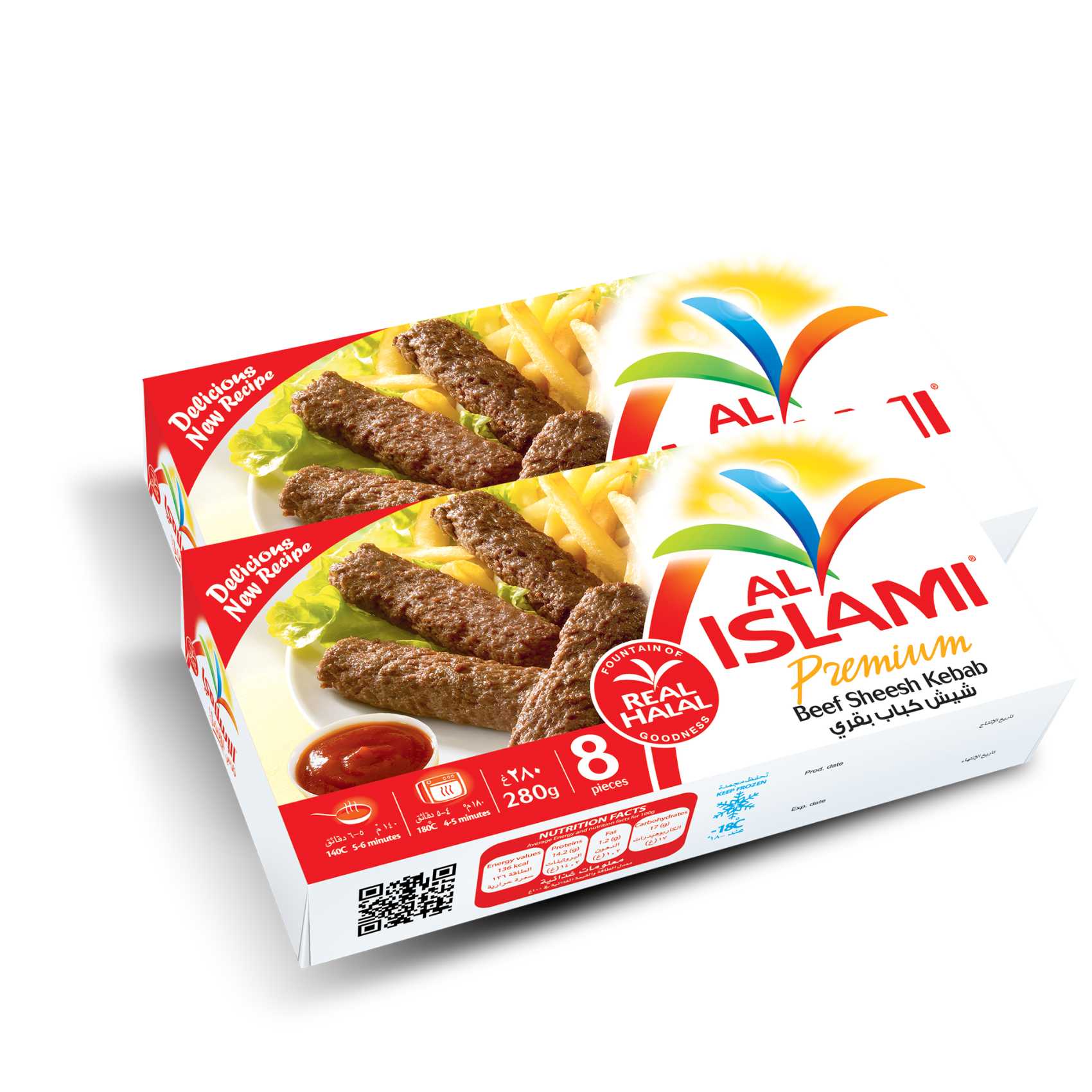 Buy Al Islami Beef Kebab 280g Pack of 2 Online | Carrefour UAE