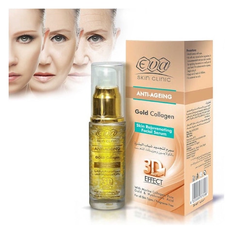 Eva Skin Clinic Gold Collagen Anti-Aging Facial Serum - 30 ml