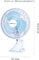 MODI 180&deg; Mini Clip Fan - 6 Inch   Desktop Portable Small Electric Fan White   Two Pin Plug Wire Small Fan for Home, Office