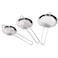 STAINLESS STEEL STRAINER SET 3Pcs (SMALL)