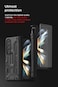 VRS Design Terra Guard Active S [S-Pen Compartment in Hinge Protection] designed for Samsung Galaxy Z Fold 4 case cover (2022) with Screen Protector - Matte Black (S-Pen NOT included)