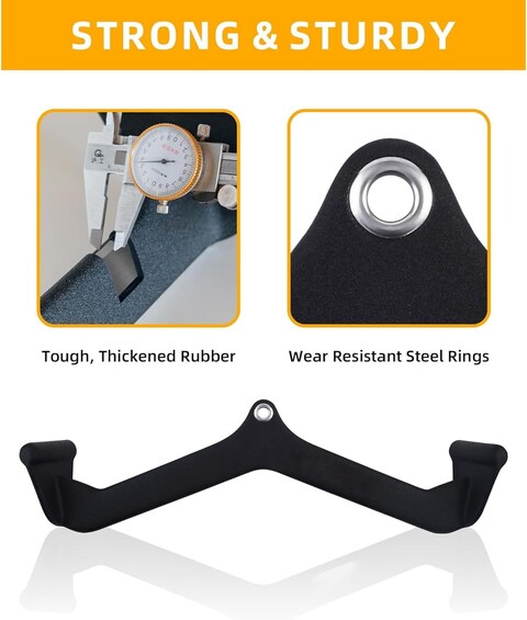 YALLA HomeGym Commercial Premium 5-Set Cable Machine Attachments for Gym Machines