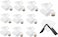 1000 Piece Coffee Paper Filter Set V60 Size 02 White With Coffee Filter Holder Metal