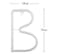 LED Neon Flex Letter Light B 30x18cm