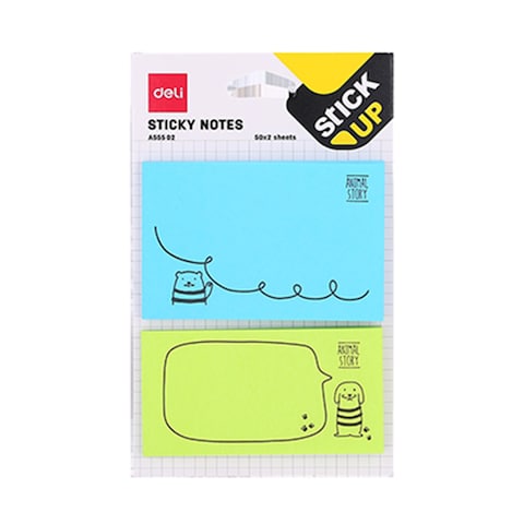 Deli Sticky Notes 76X95MM 50 Sheets