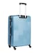 Senator Hard Case Cabin Luggage Trolley Suitcase for Unisex ABS Lightweight Travel Bag with 4 Spinner Wheels KH110 Light Blue