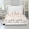 In House Lisbon Velvet Bed Frame - Single - 200x90 cm - White