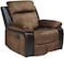 Karnak Single Recliner Chairs For Living Room Overstuffed Breathable Fabric Reclining Chair Heavy Duty Reclining Mechanism And 360 Degrees Rotation And Swivel - 1145A-30