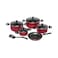 Prestige Classique Non-Stick Cookware Set PR21700 Red And Black 10 PCS