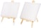 Lavish 10X 10 Art Easel Stand With Canvas Set Tabletop Wooden Display Stand 6 Pcs Set