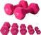 Sky Land Em-9219R-4 Unisex Adult Deluxe Vinyl Dumbbells - Pink, L 21 X W 18 X H 8.5 Cm, L 21 X W 18 X H 8.5 Cm