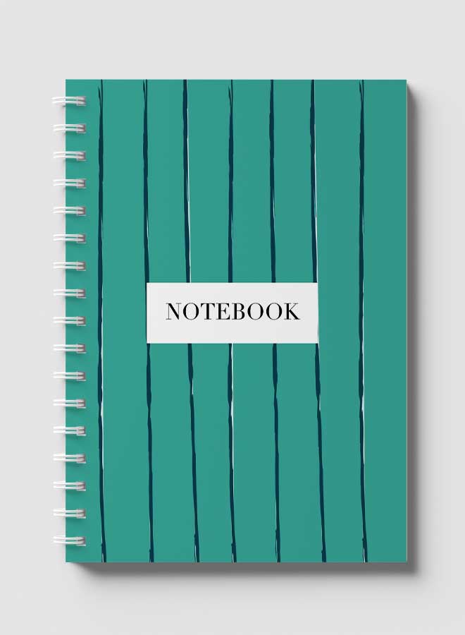 Lowha Spiral Notebook With 60 Sheets And Hard Paper Covers With Abstract Design, For Jotting Notes And Reminders, For Work, University, School