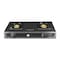 AFRA Japan Two Burner Gas Stove, Brass Caps, Battery Powered Ignition, Tempered Glass Top, Stainless Steel, Double Injection, G-MARK, ESMA, ROHS, and CB Certified, 2 years warranty