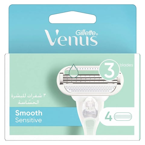Gillette Venus Sensitive Smooth Razor for Women with 4 Blades