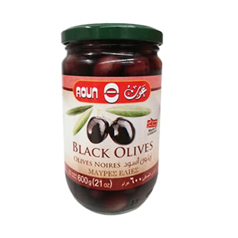 Aoun Black Olives 600GR