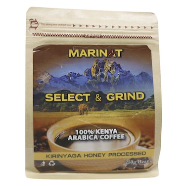 Marinat Kirinyaga Honey Select And Grind Arabica Coffee Beans 250g