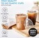 Vsell24&trade; 100PC Disposable Drinking Plastic Cup 14oz For Smoothie Coffee Water Juice Cups With Flat Lid Clear&hellip;