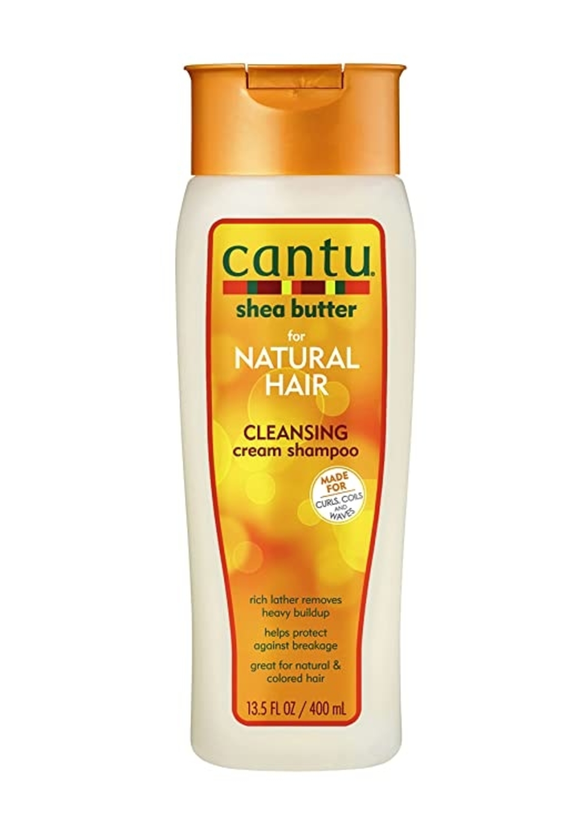 Cantu Shea Butter For Natural Hair Sulfate Free Cleansing Cream Shampoo, 13.5 Ounce