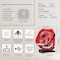 STARGOLD Rechargeable Clip Fan 8 Inch 6.6w AC/DC With LED Light