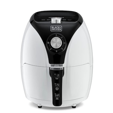 Black &amp; Decker Aerofry Air Fryer, AF220-B5, White and Black, 3.5 L
