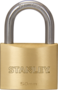 Stanley Padlock Brass 50mm Standard Shackle with 3 Keys