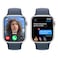 Apple Watch Series 9 LTE 41mm Silver Aluminium Storm Blue Sport Band Medium/Large