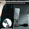 Yesido C200 Magnetic Car Cup Holder for iPhone 12 to 15, Adjustable Base Size, 20 Magnets, 360 Degree Rotation - Black