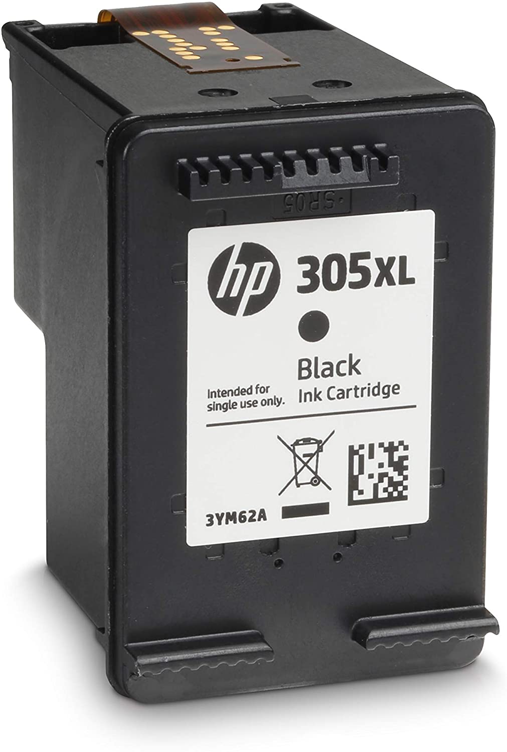 HP 305Xl High Yield Black Original Ink Cartridge, 3Ym62Ae