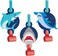 Shark Party Blowouts With Medallions 8 pcs
