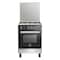 La Germania Gas Cooker - 4 Burners - 60 Cm - Stainless Steel and Black - 6N80GRB1X4AWW