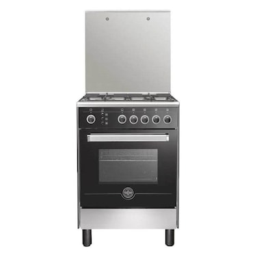 بوتجاز غاز لاجيرمانيا - 4 شعلة - 60 سم - ستانلس ستيل واسود - 6N80GRB1X4AWW