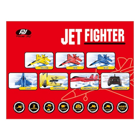 Power Joy Remote Controlled Jet Fighter Multicolour