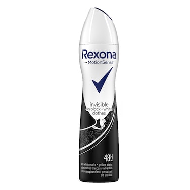 Rexona Women Invisible Black And White Anti-Perspirant Spray 48H 200ML
