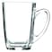 Luminarc J5973 New Morning Latte Coffee Mug Set 320ml x 6 Pieces Clear