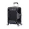 Eminent Hard Case Travel Bag Cabin Luggage Trolley Polycarbonate Lightweight Suitcase 4 Quiet Double Spinner Wheels With Tsa Lock KJ84 Black