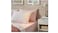 Generic Fitted Sheet, Light Pink/White160X200cm