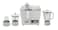 Sonashi 4 In 1 Juicer Mixer - 500W, 2 Speed Blender With 1500ml Plastic Jar, Mincer And Grinder Mill, Kitchen Appliances, SJB-307, White