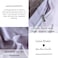 LUNA HOME Premium King Size 6 Pieces Korean Bedding Set, Plain Purple and Light Purple Color.