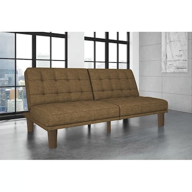 In House Maria 2 In 1 Sofabed Linen Upholstered - Brown